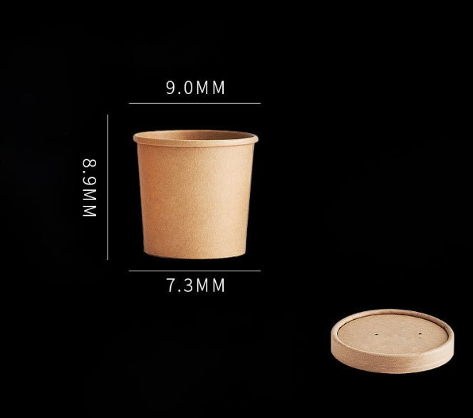 12oz Paper Soup Container With Lid - Yorkn Inc✅