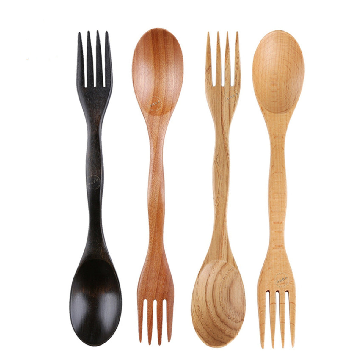 2 In 1 Wooden Spoon And Fork - Yorkn Inc✅