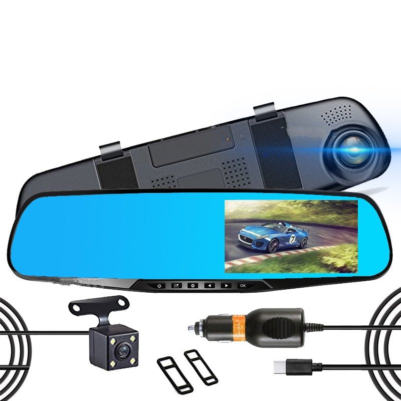 4.5 - inch Car Mirror Recorder - Yorkn Inc✅