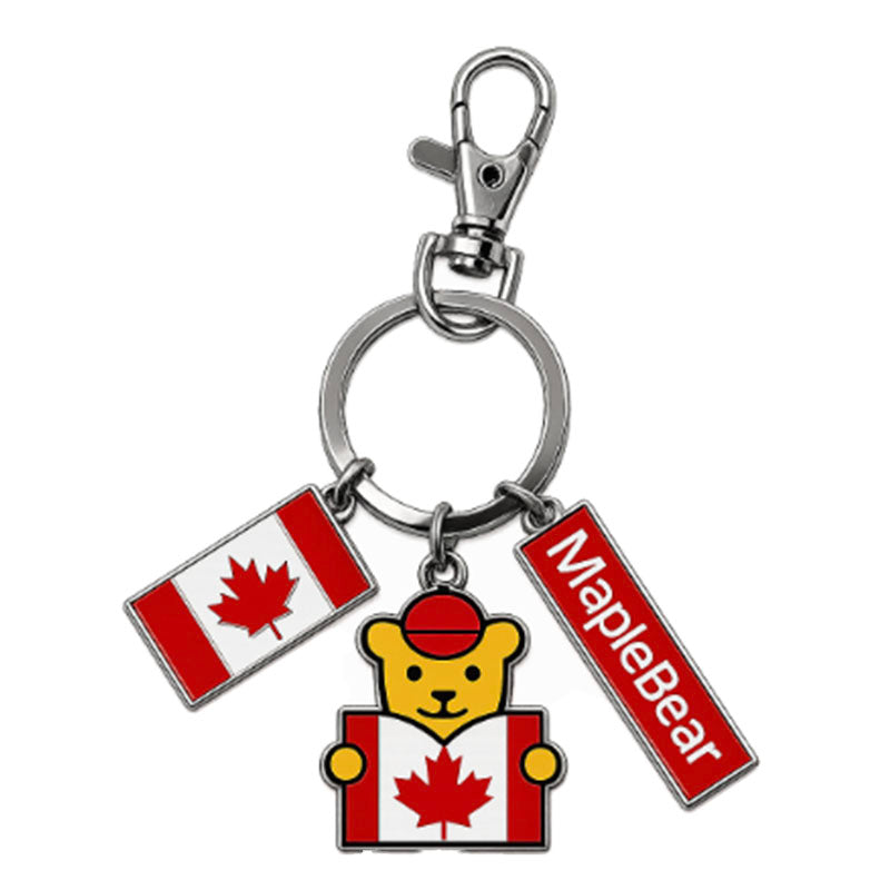 Maple Bear Zinc Keychain