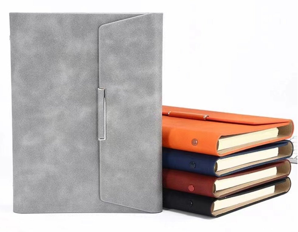 A5 Size 3 Fold 6 Rings Pu Leather Binder - Yorkn Inc✅