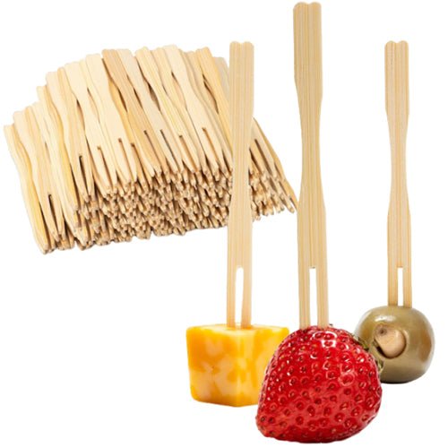 Bamboo Appetizer Fork - Yorkn Inc✅