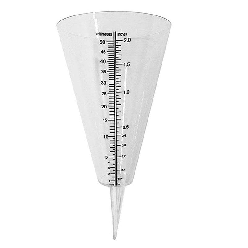 Clear Plastic Conical Rain Gauge - Yorkn Inc✅