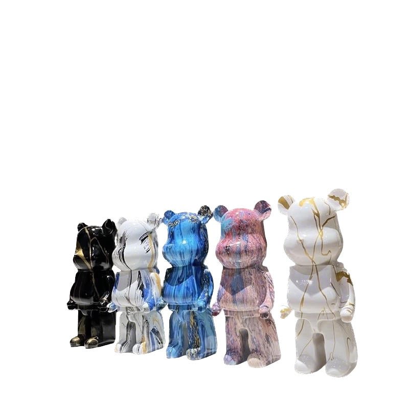 Creative Fluid Art Bear Coin Bank - Yorkn Inc✅