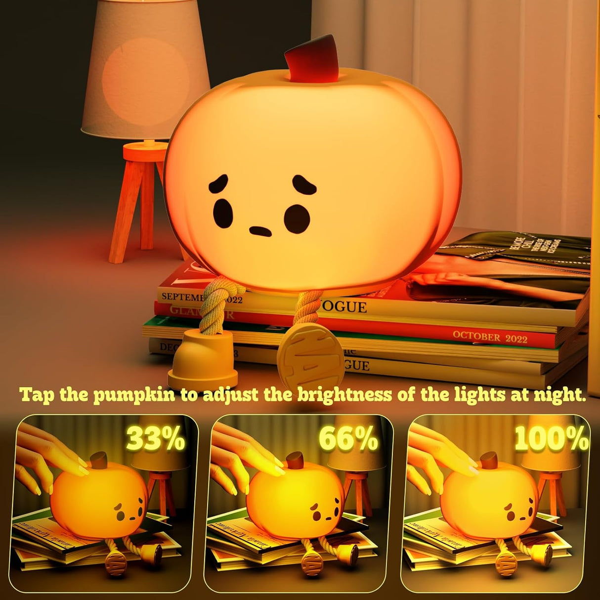 Halloween Pumpkin Night Light - Yorkn Inc✅