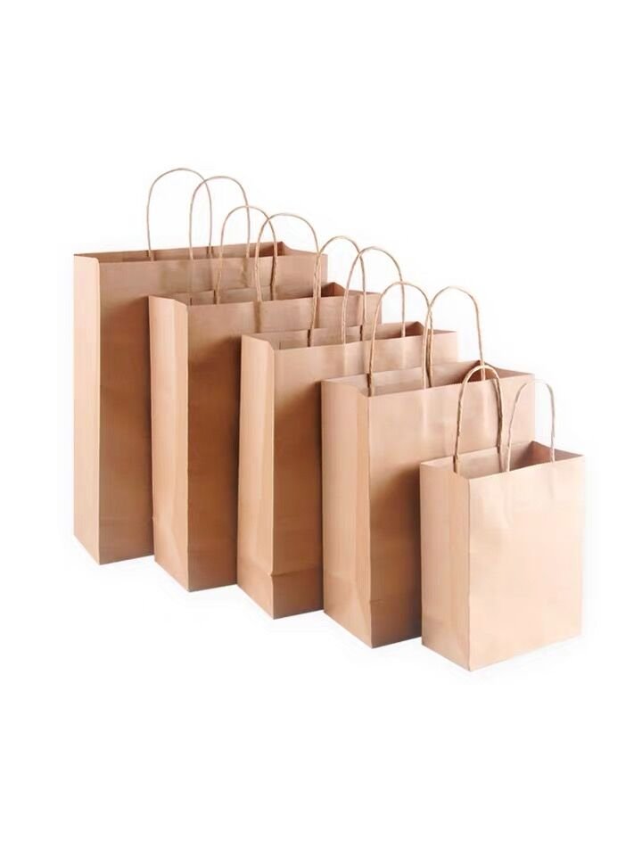 Kraft Paper Shopping Bags - M - Yorkn Inc✅