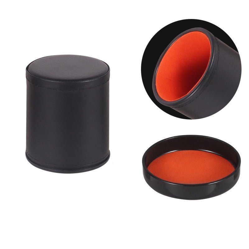 Leather Dice Cup With Lid - Yorkn Inc✅