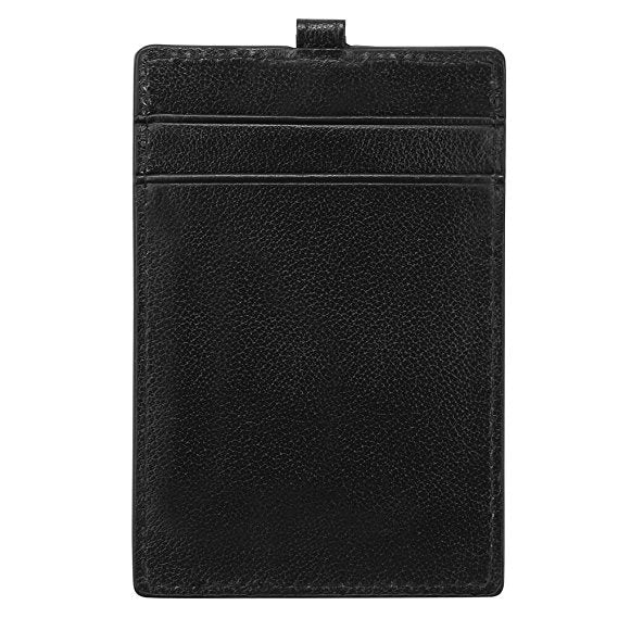 Leather Id Badge Holder With Lanyard - Yorkn Inc✅