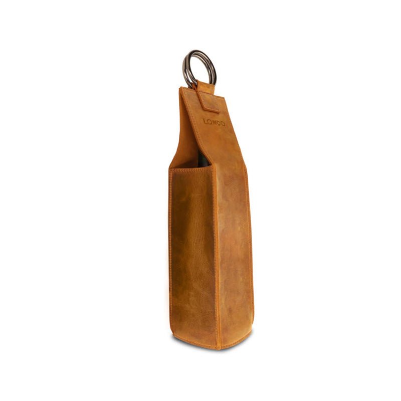 Leather Wine Tote Bag - Yorkn Inc✅