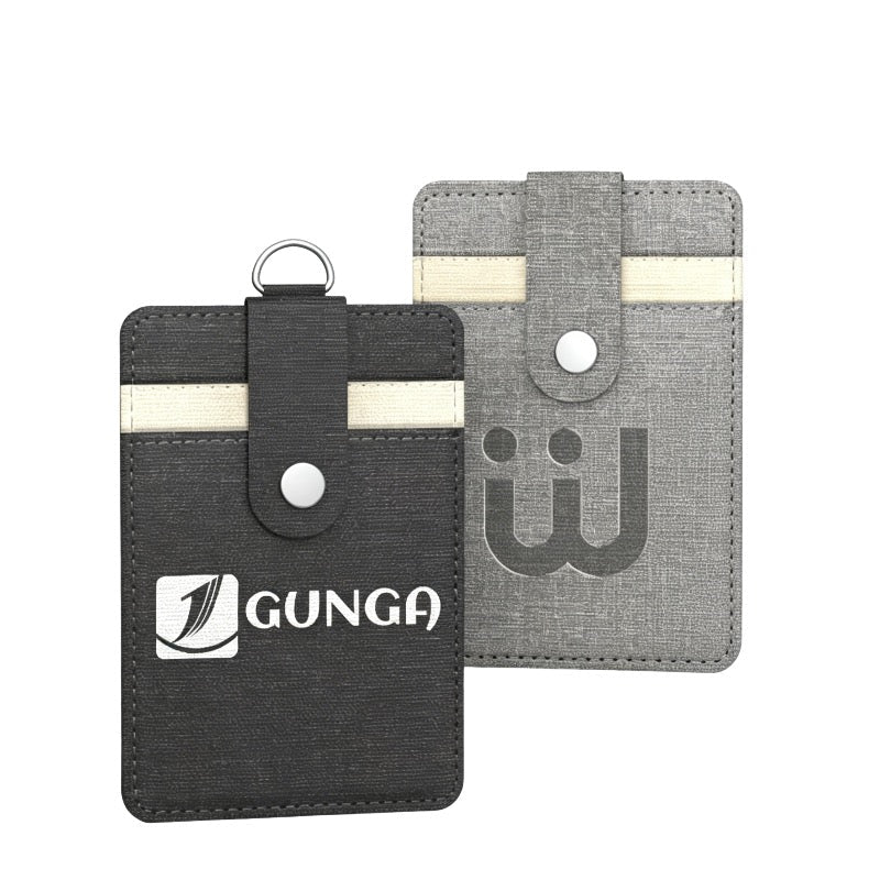 Linen Finish Pu Badge Holder - Yorkn Inc✅