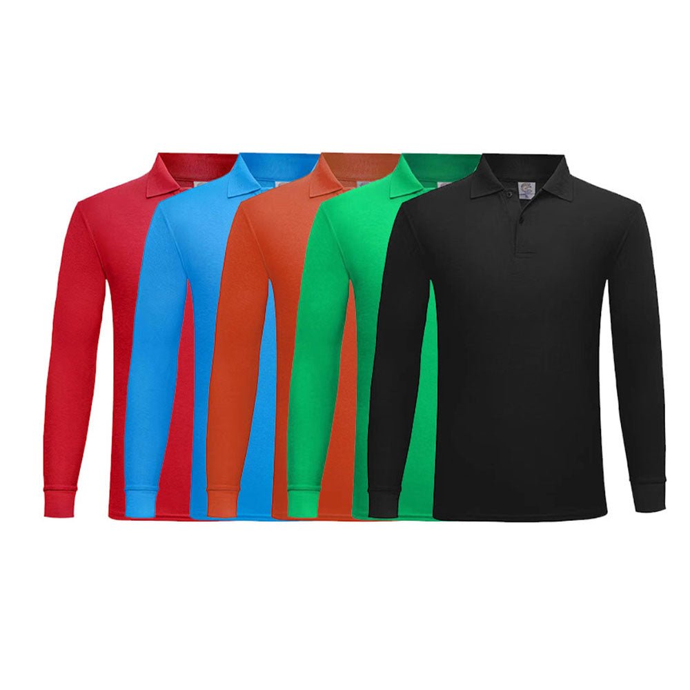 Long Sleeve Polo Shirt - Yorkn Inc✅