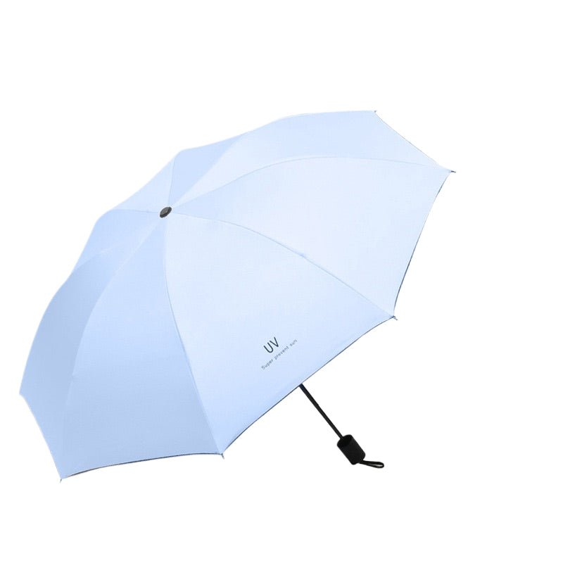Manual Folding Uv Black-backed Sun & Rain Umbrella - Yorkn Inc✅