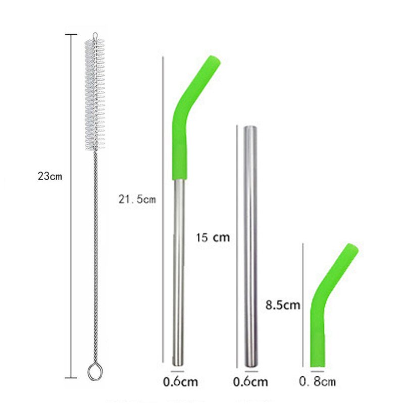 Metal Straw Set With Silicone Tip - Yorkn Inc✅