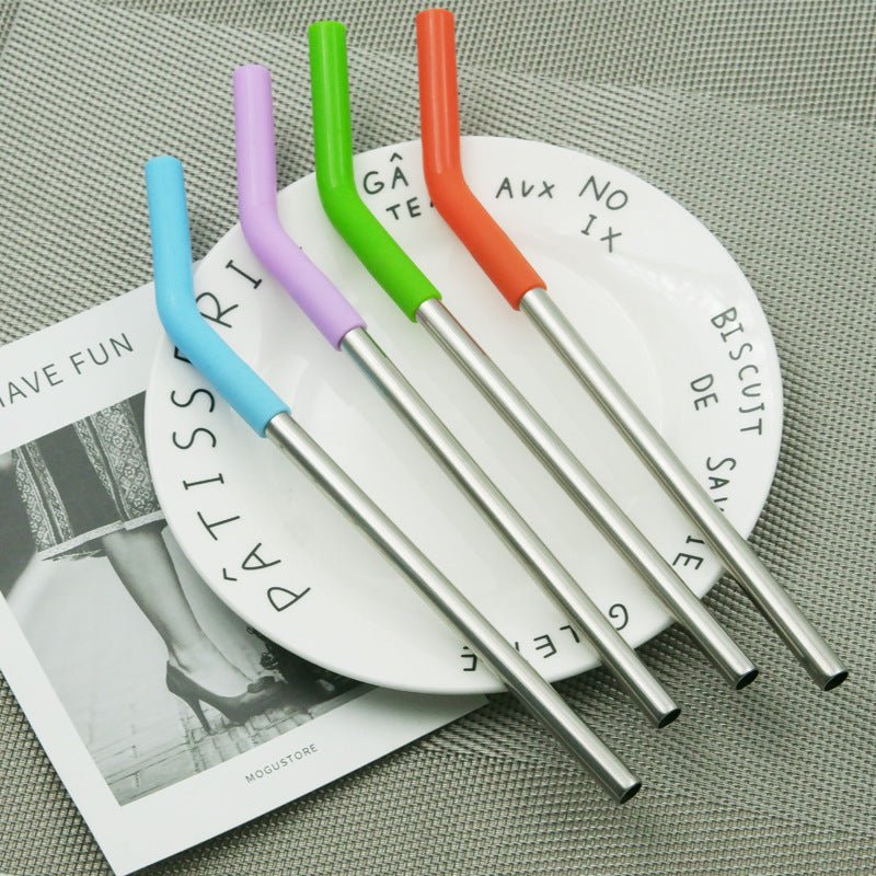 Metal Straw Set With Silicone Tip - Yorkn Inc✅