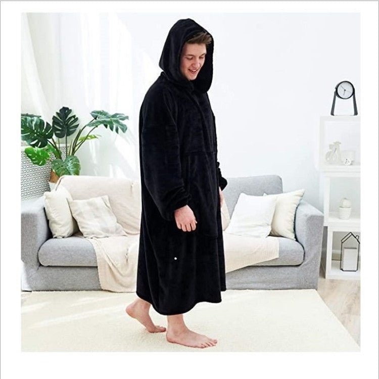 Oversized Flannel Hoodie - Yorkn Inc✅