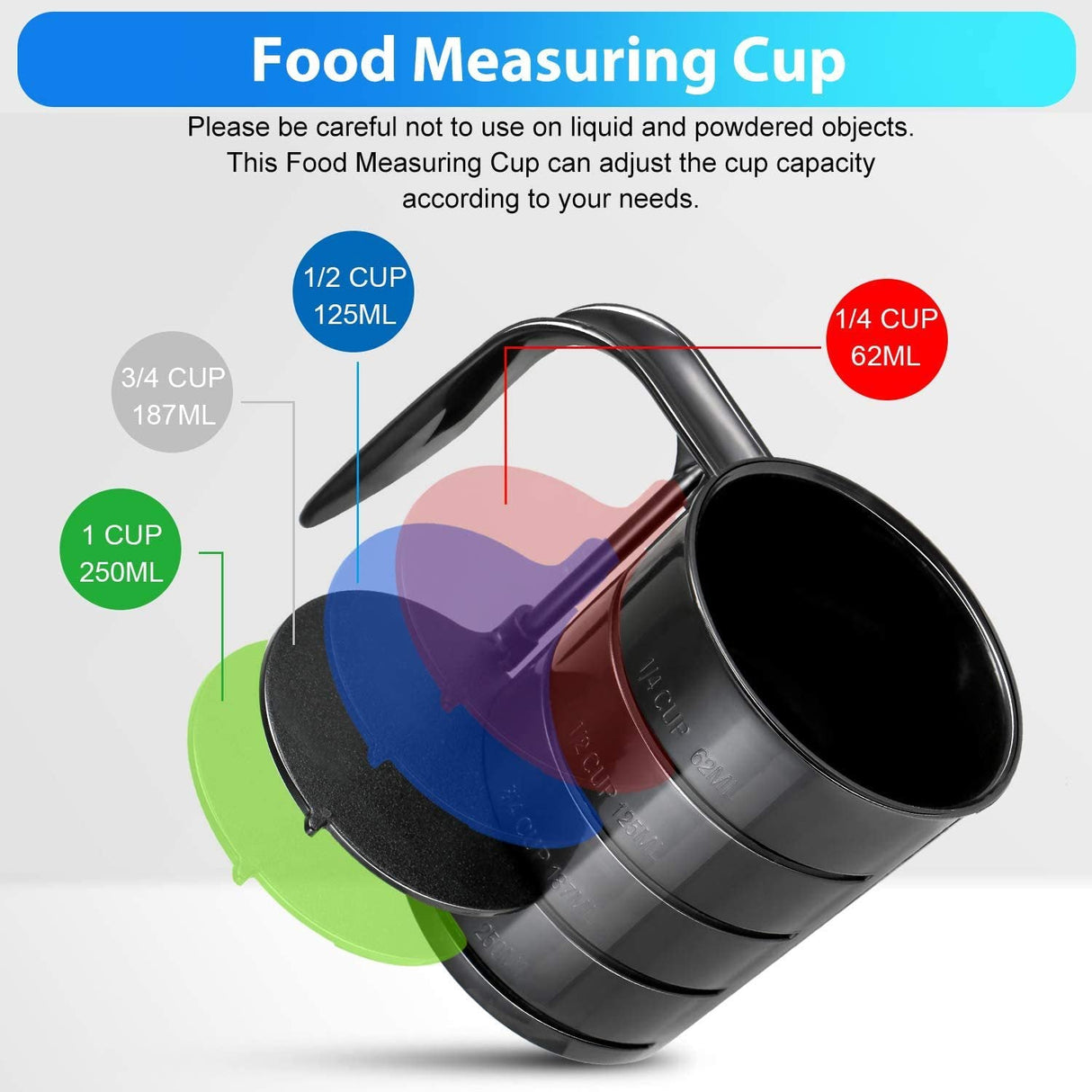 Plastic Food Scoop With Measuring Lines - Yorkn Inc✅