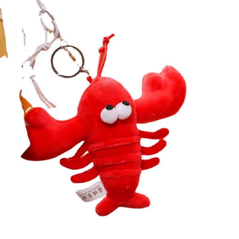 Red Lobster Plush Big Eyes Keychain - Yorkn Inc✅
