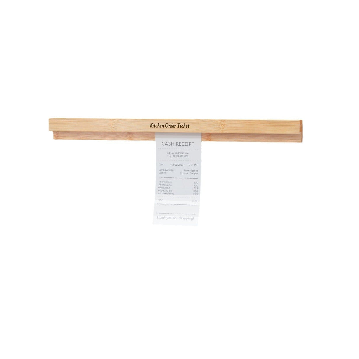 Restaurant Ticket Holder Bamboo Receipt H - Yorkn Inc✅