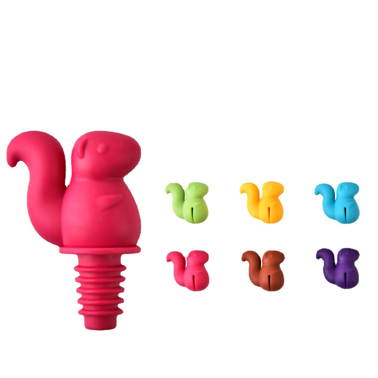 Squirrel Shaped Wine Stopper Set - Yorkn Inc✅