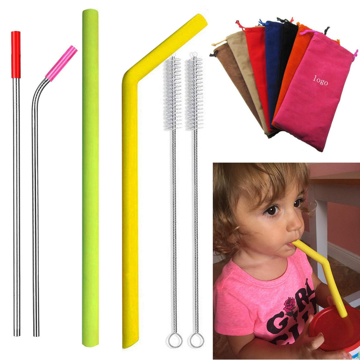 Straw Set For Kids - Yorkn Inc✅