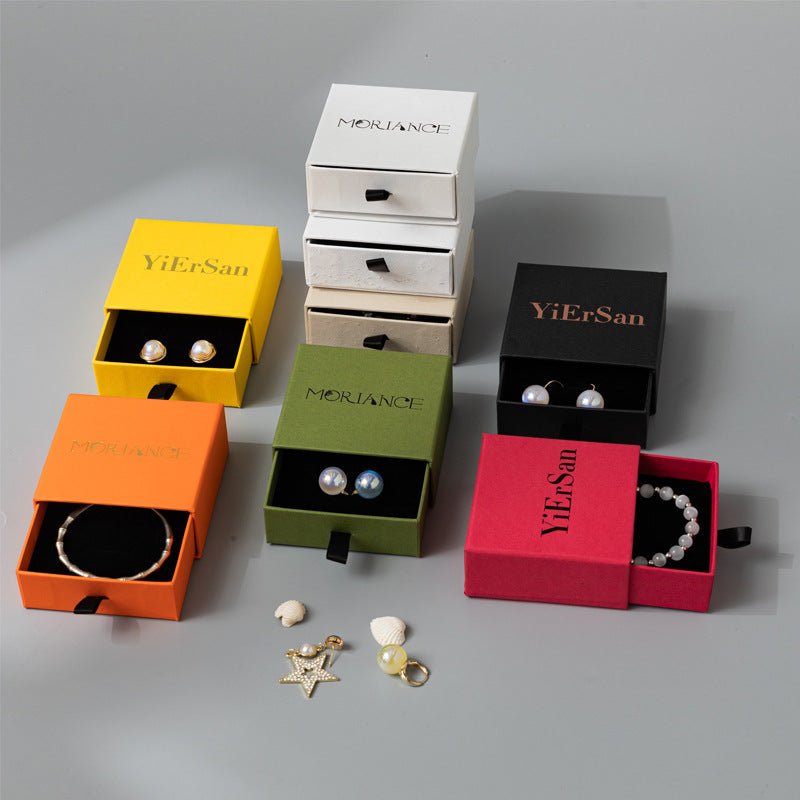 Vintage Pearl Earrings With Pull Out Box - Yorkn Inc✅