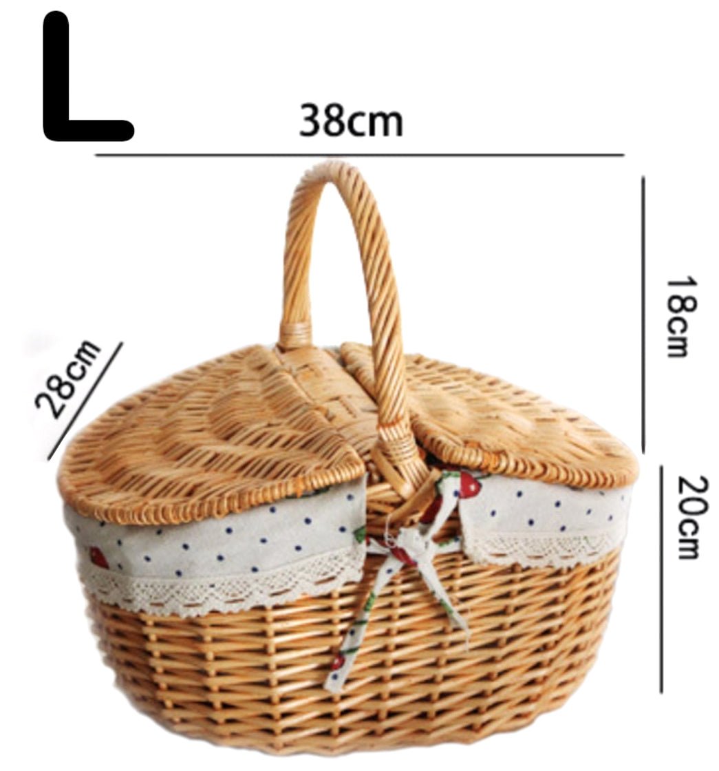 Wicker Basket - L - Yorkn Inc✅