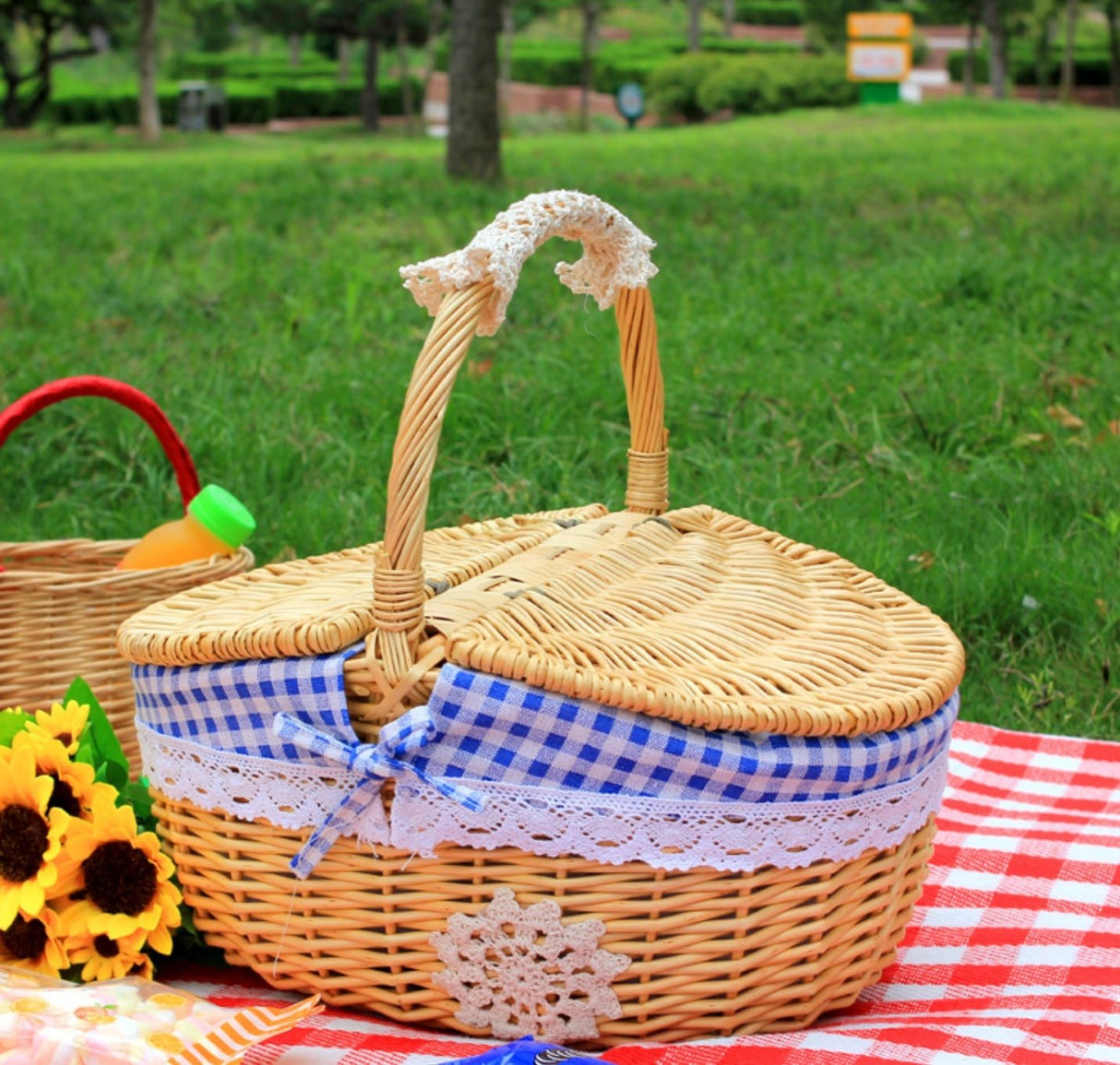 Wicker Basket - L - Yorkn Inc✅