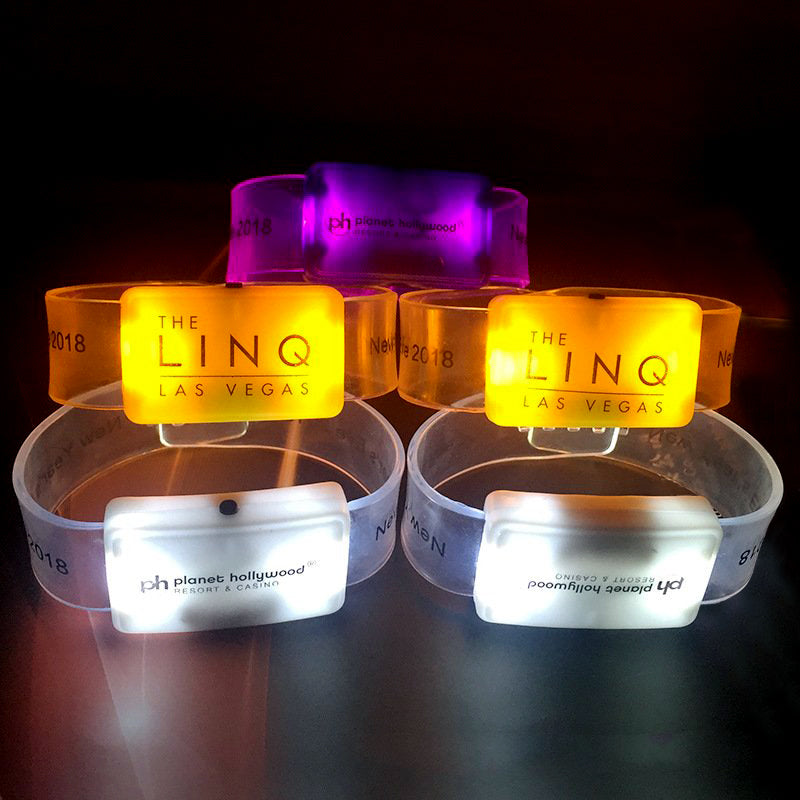 Bracelet LED transparent en PVC 