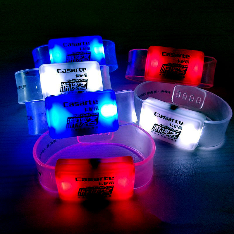 Bracelet LED transparent en PVC 