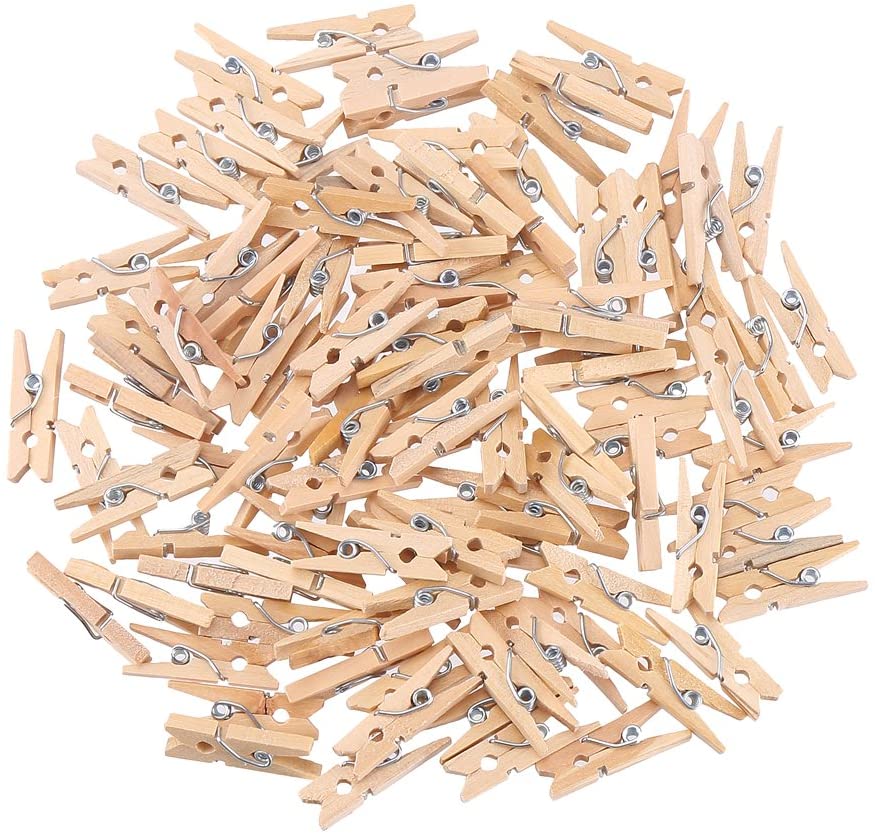 2.5cm Wooden Clothespins