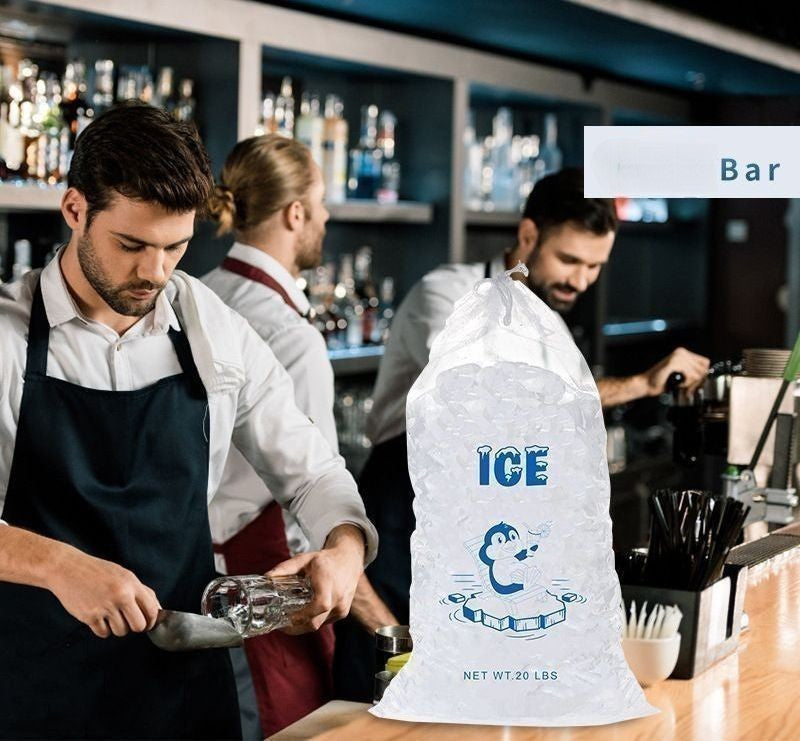 20 Lb Drawstring Ice Bag
