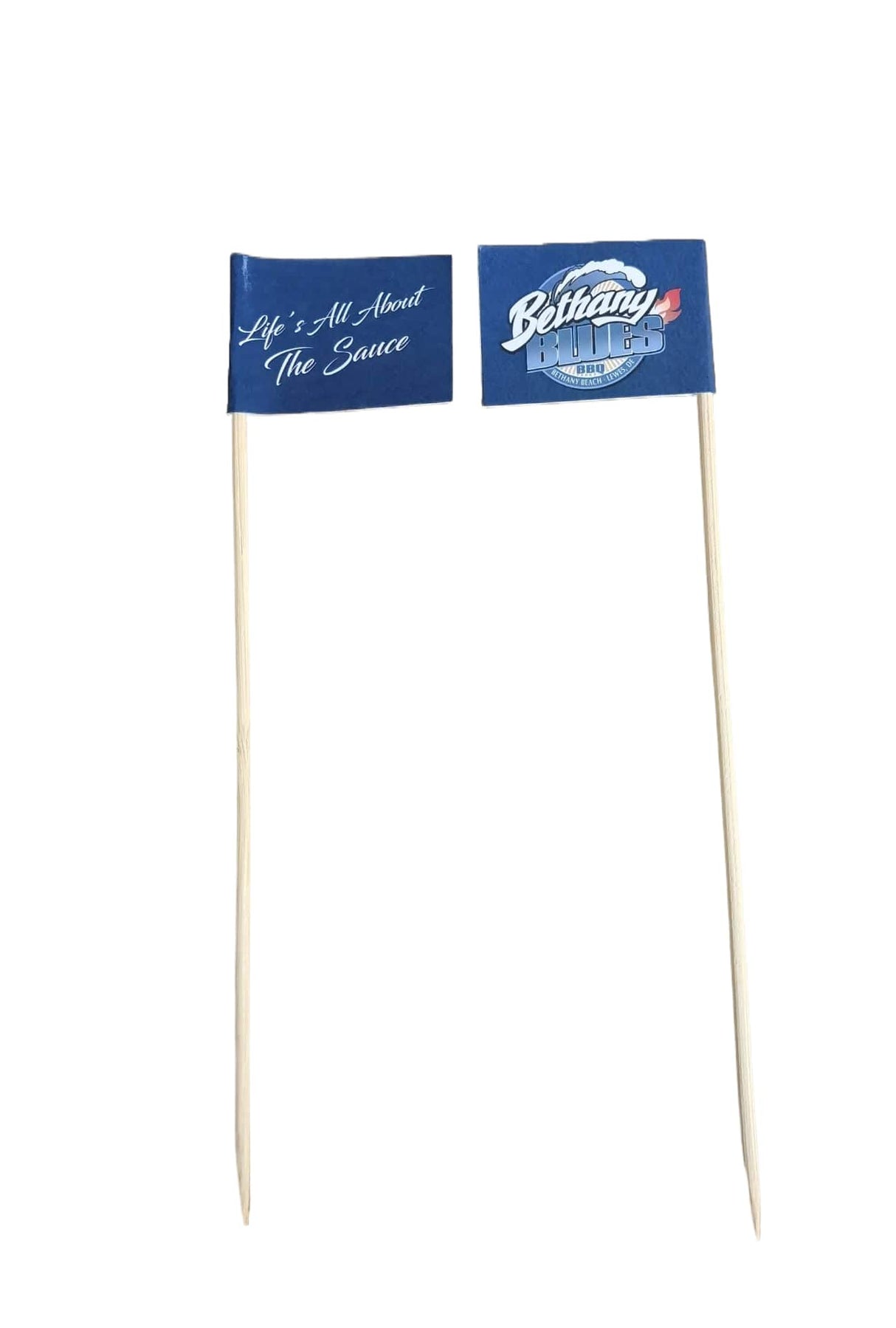 Cure-dents en forme de drapeau avec bâton de 6 pouces 
