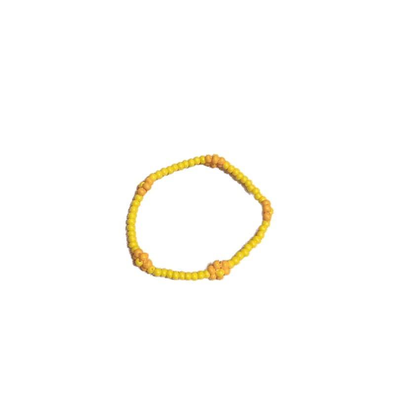 Bracelet de perles à décor floral 