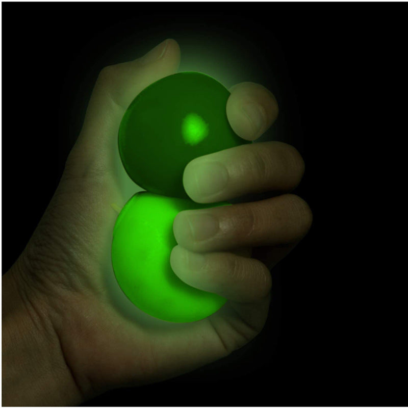 Balle anti-stress collante phosphorescente 