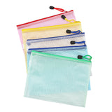 Pochette transparente à fermeture éclair B5 