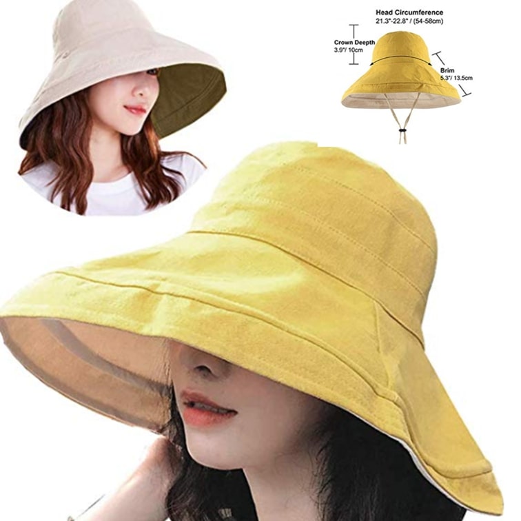 Chapeau bob double face 
