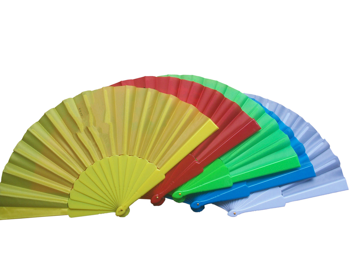 Éventail en tissu plastique 