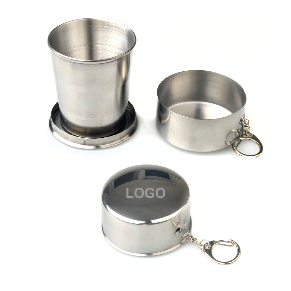 Tasse pliable en acier inoxydable 