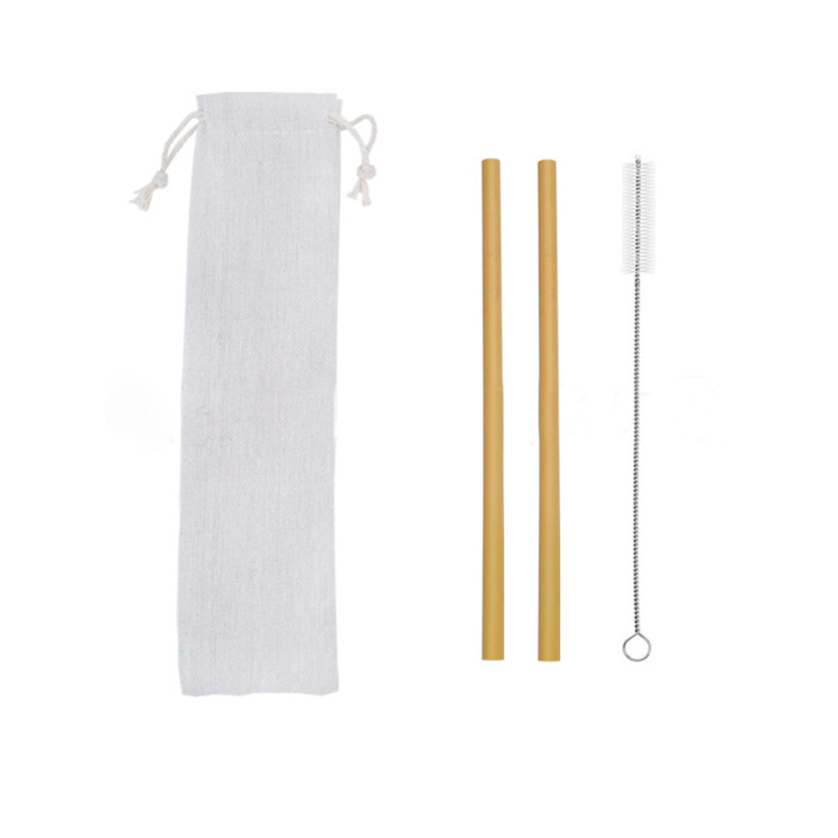 Ensemble de paille en bois 