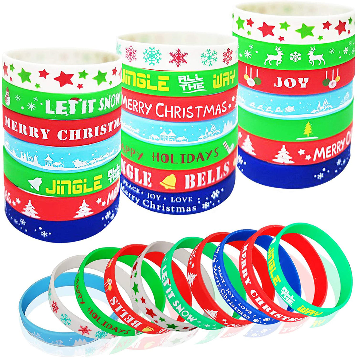 Bracelet en silicone pour adulte 8 x 1/2 pouces 