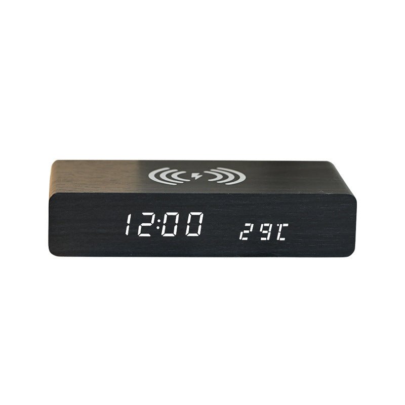 10w Wireless Charging Wooden Clock - Yorkn Inc✅