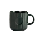 12oz Elegant Striped Ceramic Coffee Mug - Yorkn Inc✅