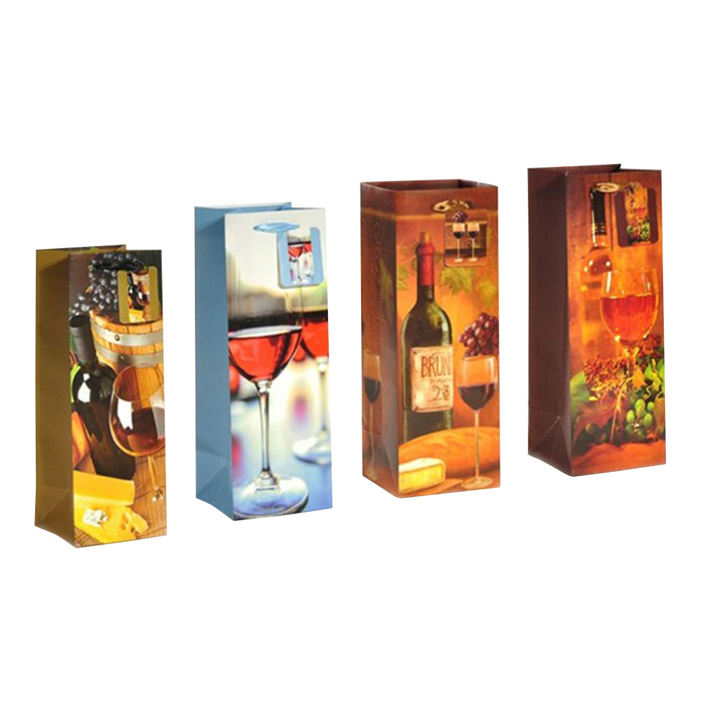 Sacs à vin en papier imprimés pleine grandeur 