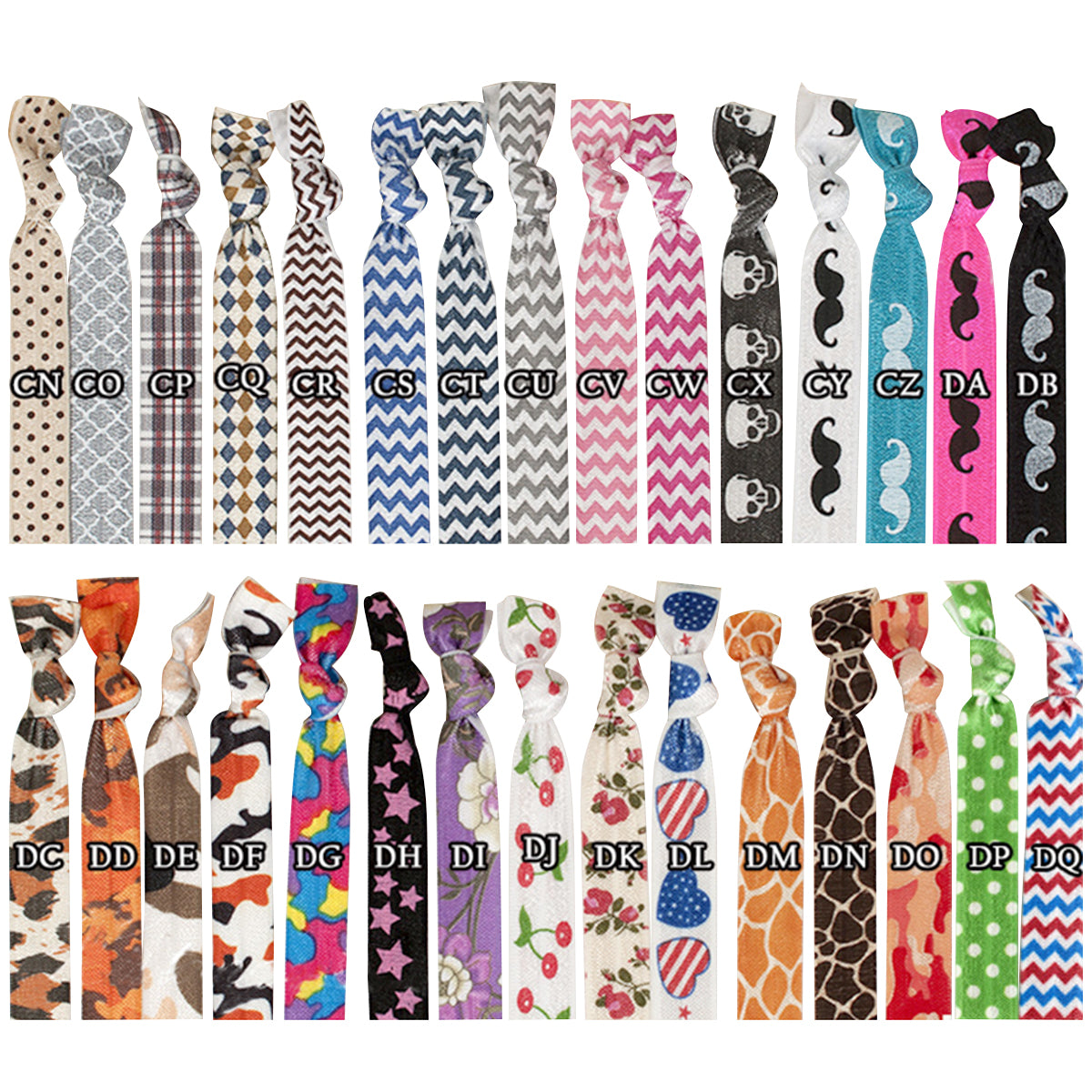 Bracelet à nouer en ruban imprimé 