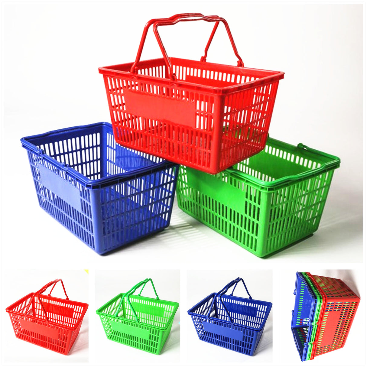 Panier en plastique pour supermarché 