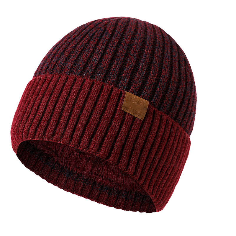 Bonnet d'hiver pour homme avec doublure en polaire douce 
