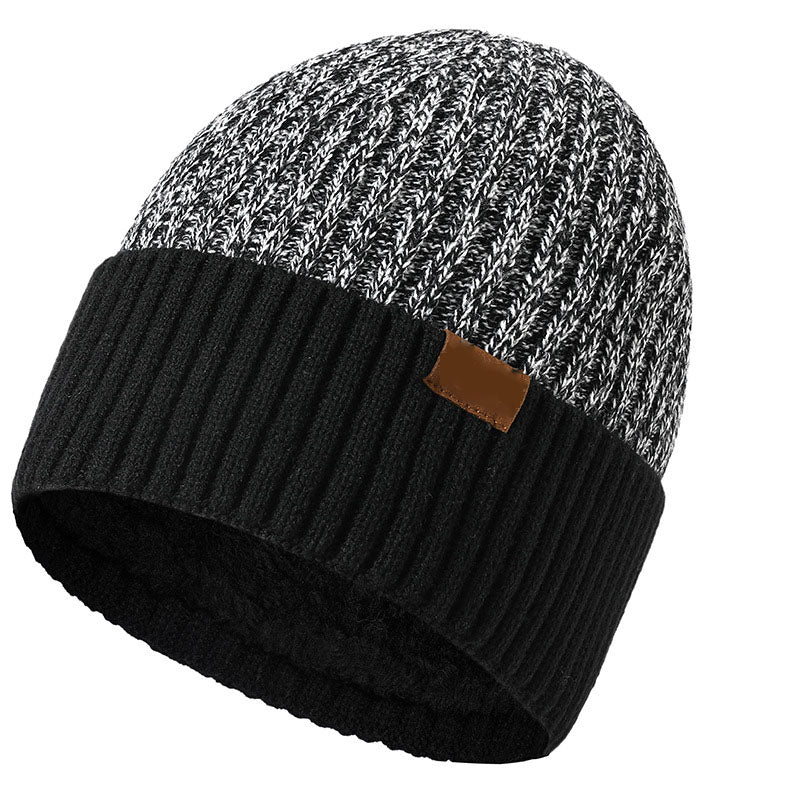Bonnet d'hiver pour homme avec doublure en polaire douce 