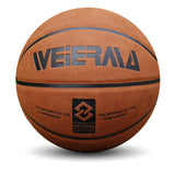 Ballon de basket en cuir taille adulte gravé 