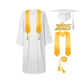 Ensemble de toge de remise de diplôme avec bonnet à pompons 