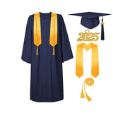 Ensemble de toge de remise de diplôme avec bonnet à pompons 